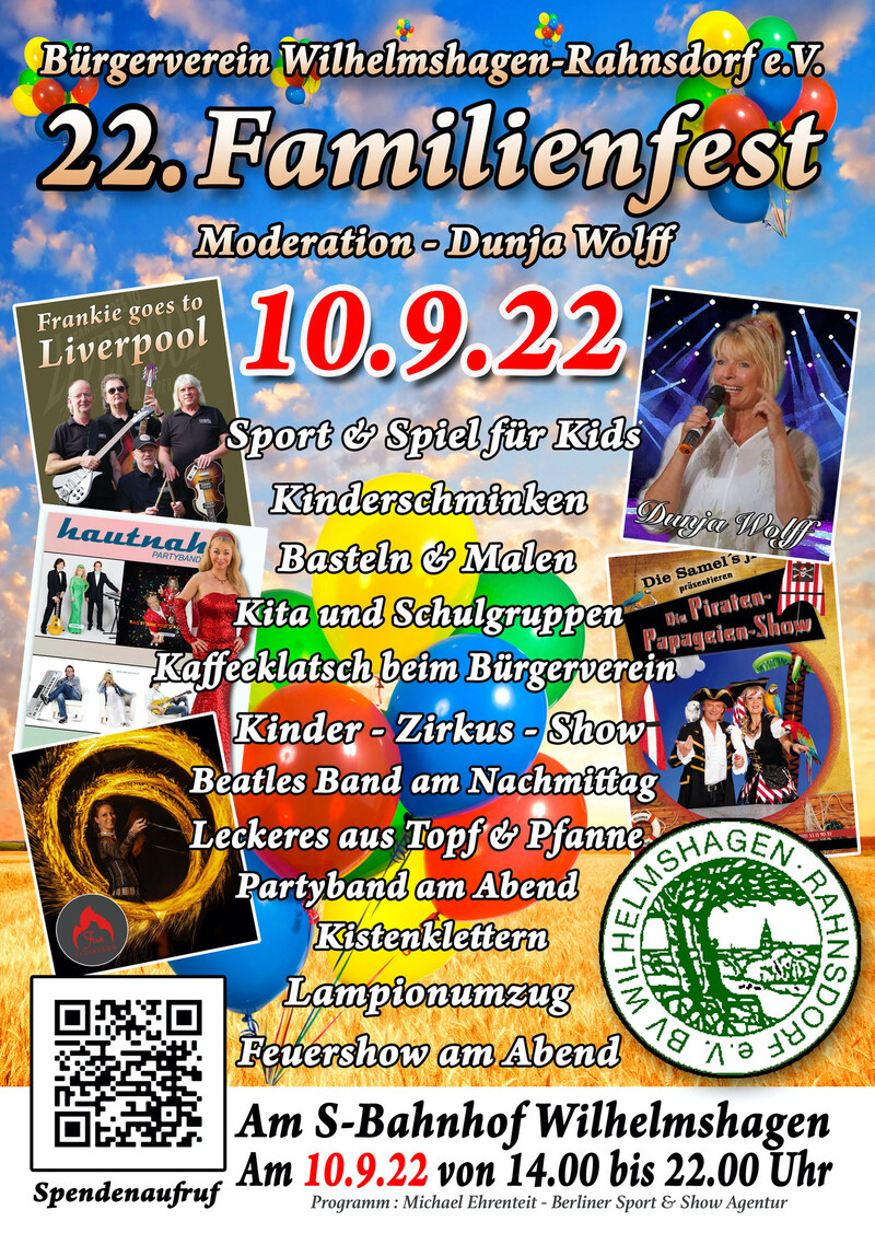 Familienfest in Wilhelmshagen, Friedrichshagen