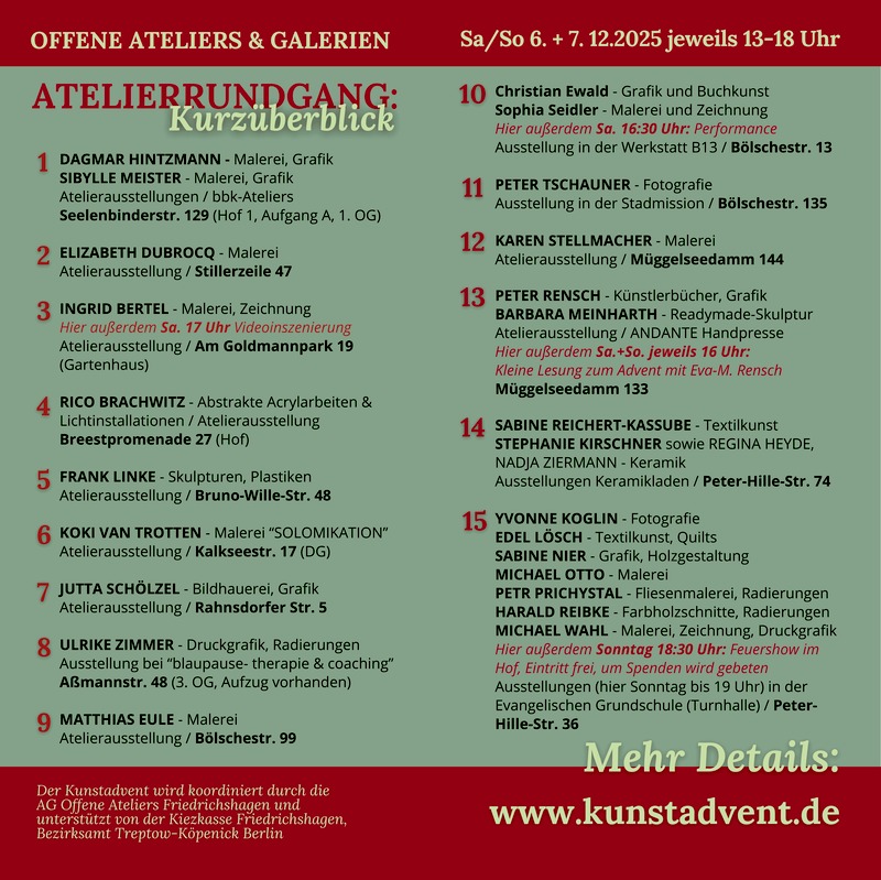 Kunst-Advent in Friedrichshagen, Friedrichshagen Kunst-Advent in Friedrichshagen, Friedrichshagen